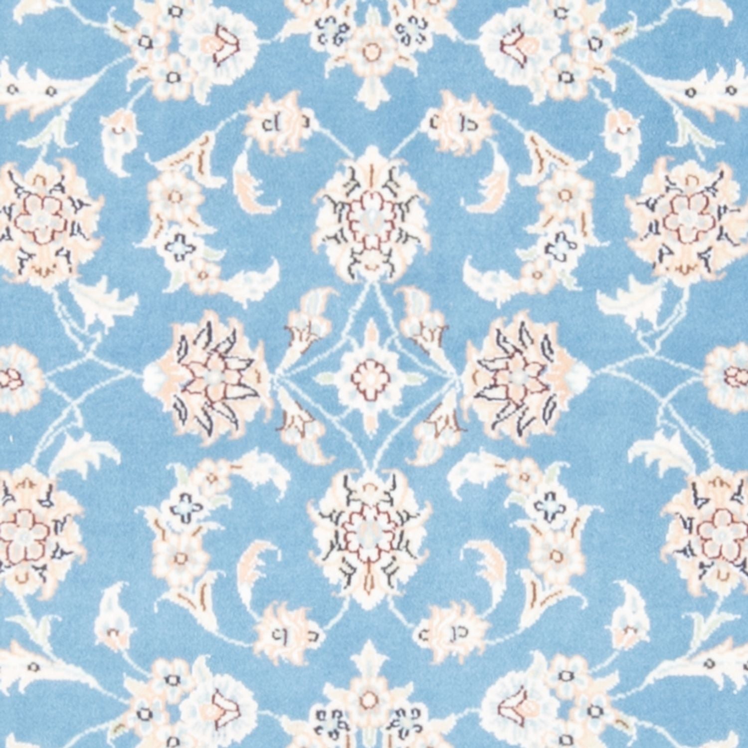 Läufer Perser - Nain - Royal - 209 x 84 cm - hellblau