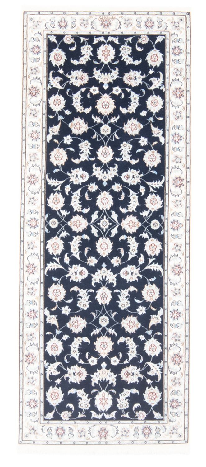 Läufer Perser - Nain - Royal - 202 x 78 cm - dunkelblau