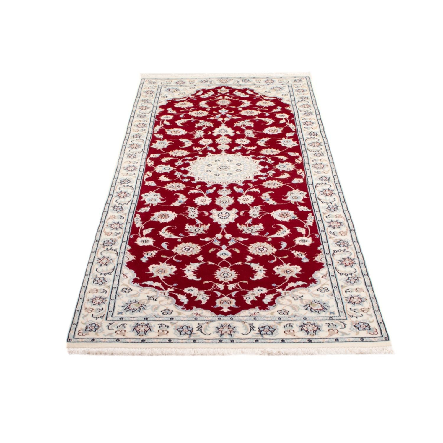 Läufer Perser - Nain - Royal - 204 x 81 cm - rot