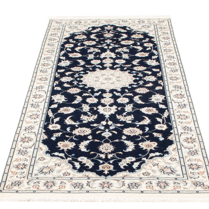 Läufer Perser - Nain - Royal - 200 x 81 cm - dunkelblau