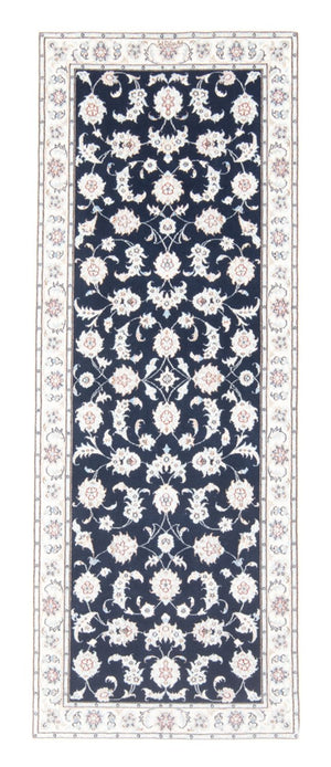 Läufer Perser - Nain - Royal - 198 x 78 cm - dunkelblau