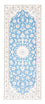 Läufer Perser - Nain - Royal - 197 x 82 cm - hellblau