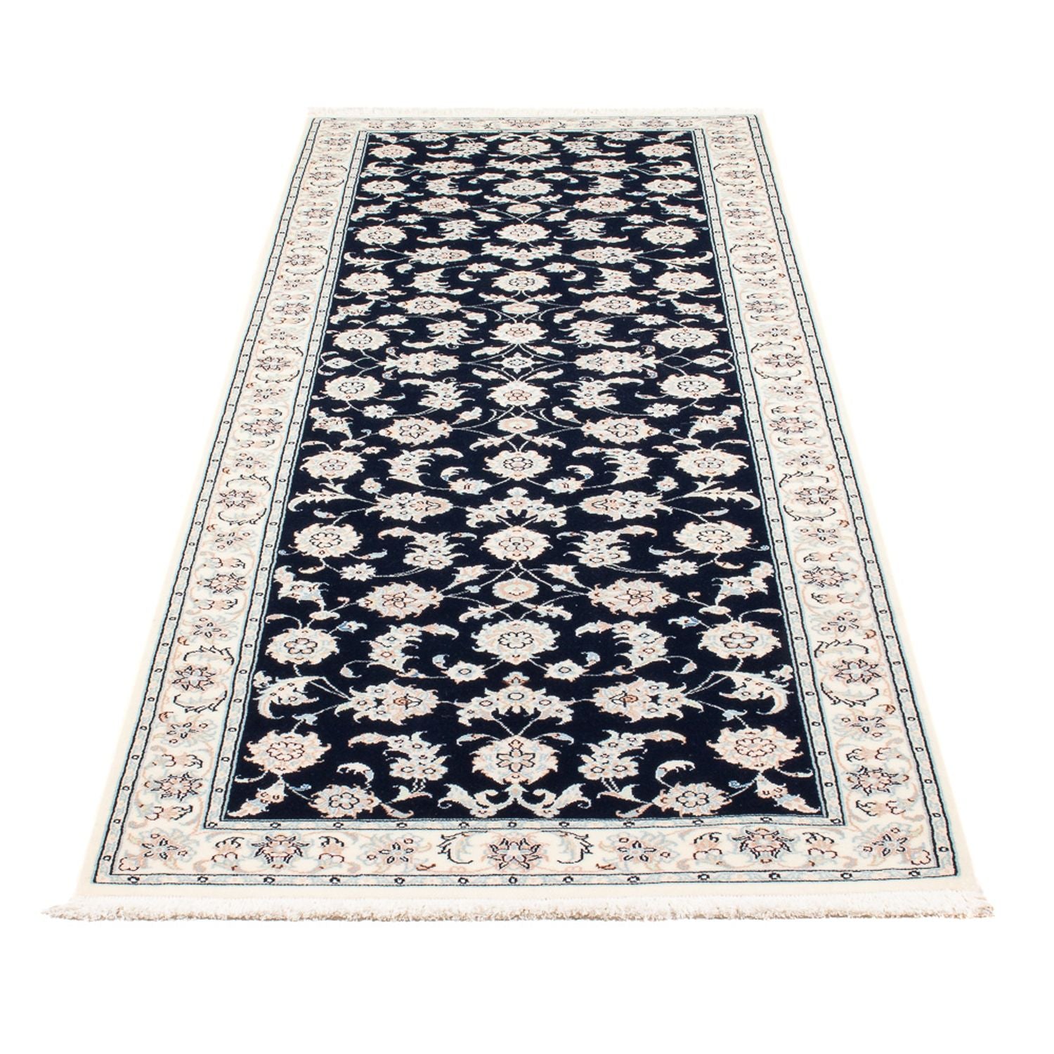 Läufer Perser - Nain - Premium - 248 x 83 cm - dunkelblau
