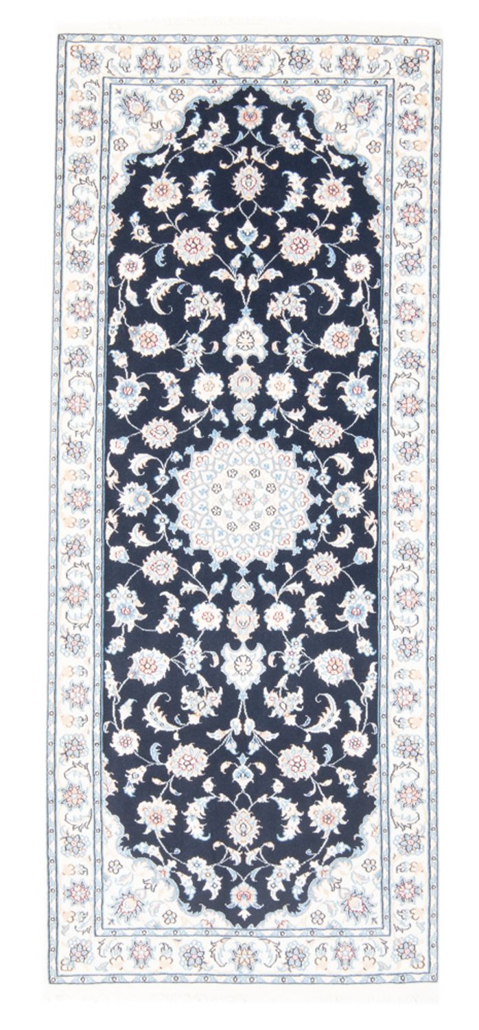 Läufer Perser - Nain - Royal - 194 x 82 cm - dunkelblau