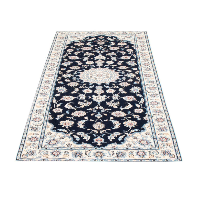 Läufer Perser - Nain - Royal - 194 x 82 cm - dunkelblau