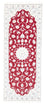 Läufer Perser - Nain - Royal - 202 x 80 cm - rot