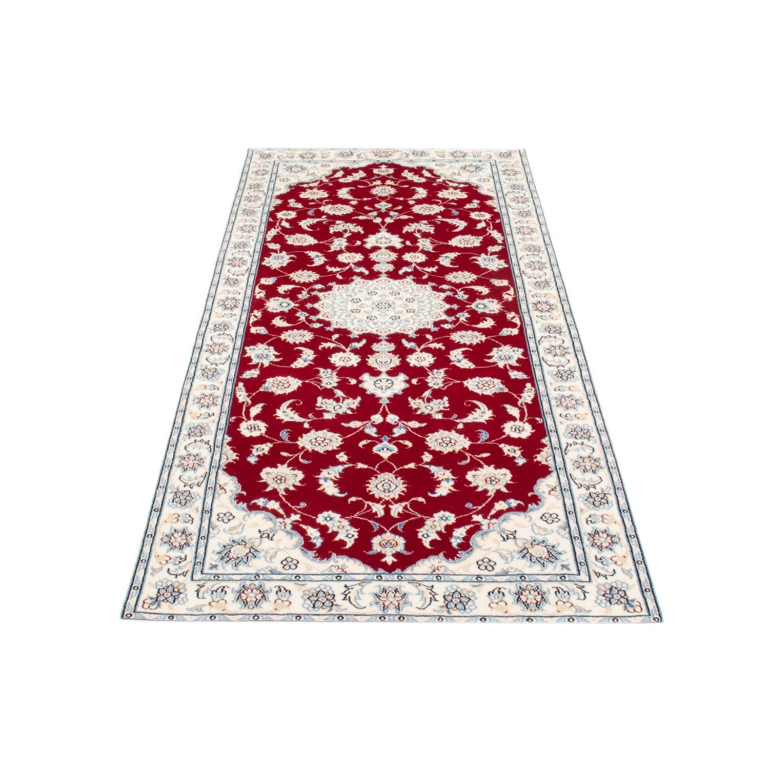 Läufer Perser - Nain - Royal - 204 x 80 cm - rot