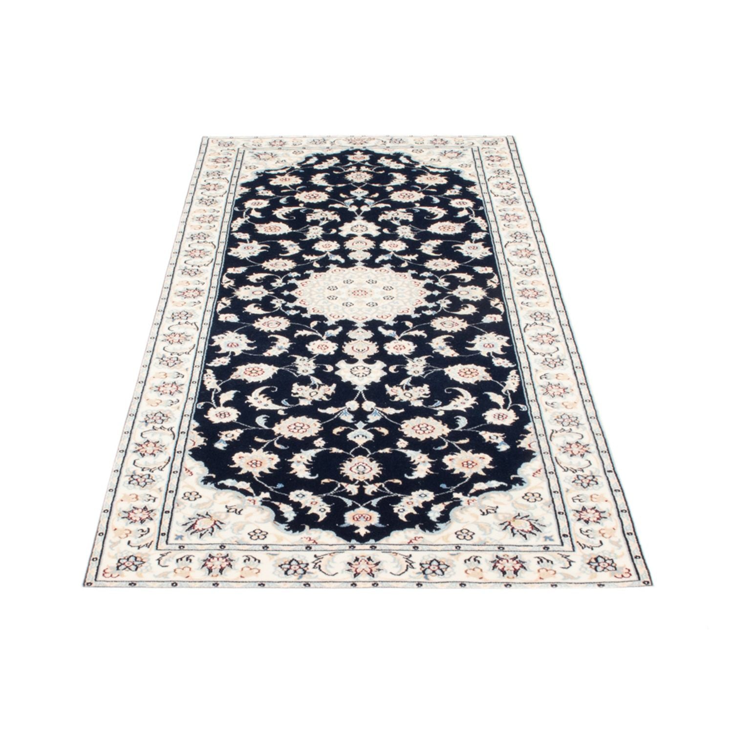 Läufer Perser - Nain - Royal - 200 x 80 cm - dunkelblau