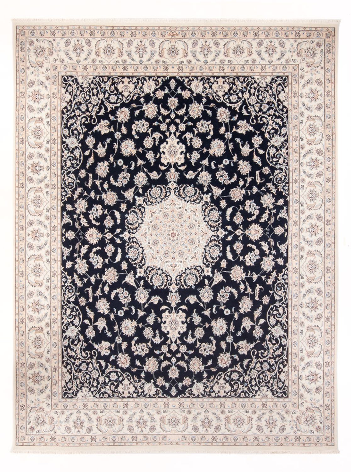Perserteppich - Nain - Premium - 310 x 243 cm - dunkelblau