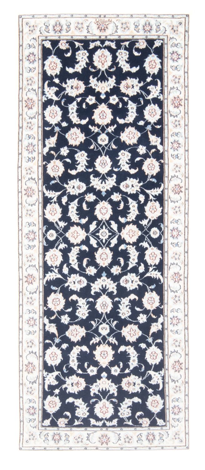 Läufer Perser - Nain - Royal - 200 x 80 cm - dunkelblau