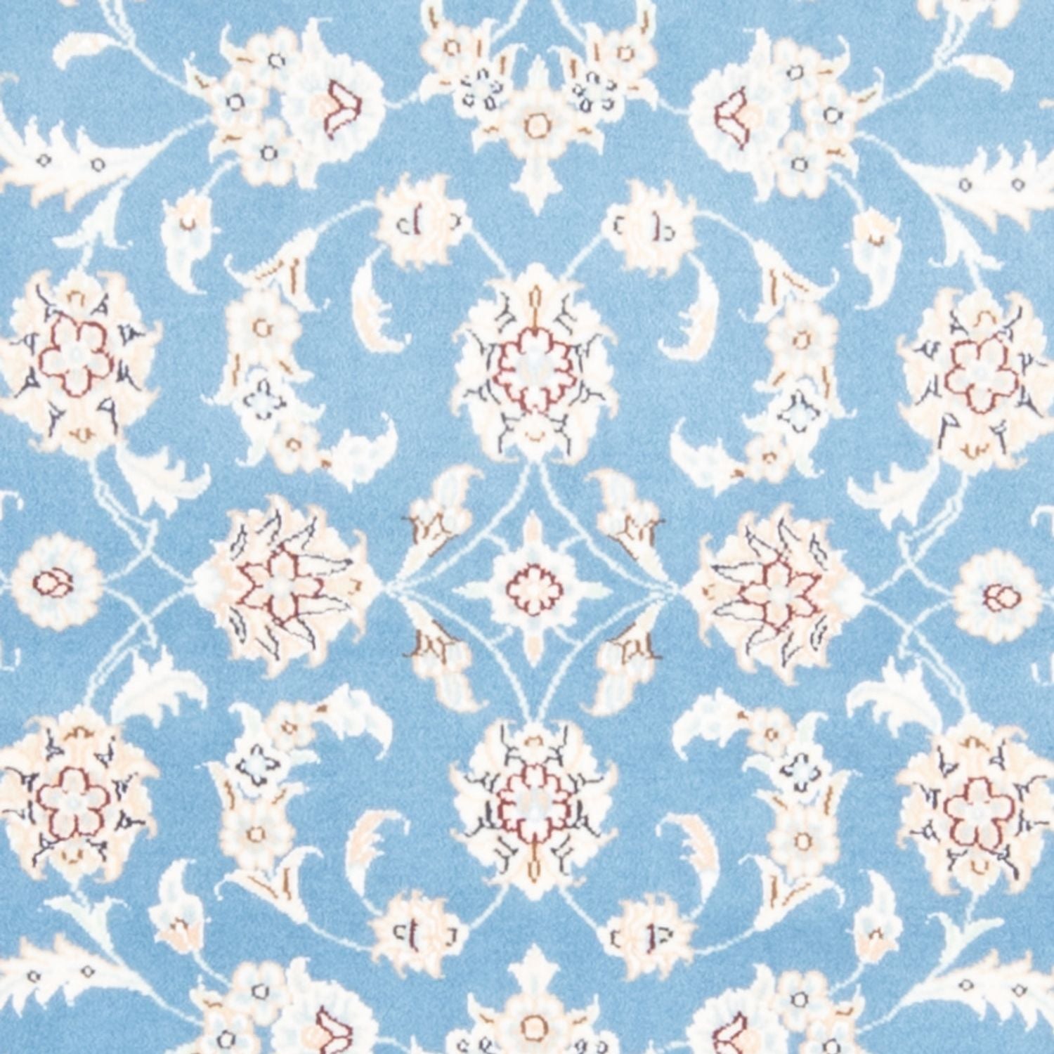 Läufer Perser - Nain - Royal - 200 x 80 cm - hellblau