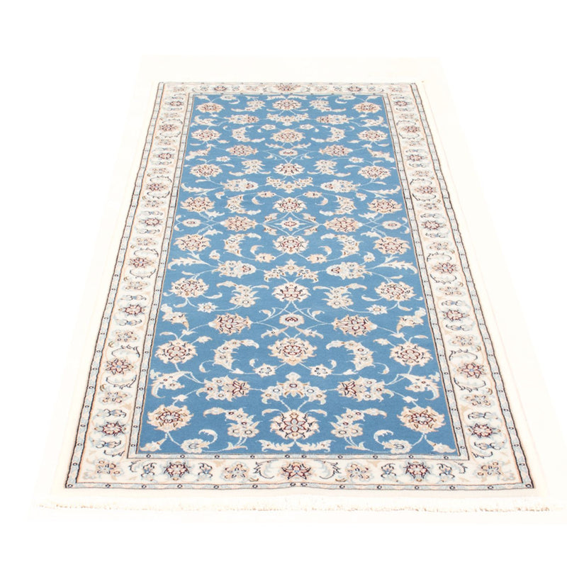 Läufer Perser - Nain - Royal - 200 x 80 cm - hellblau