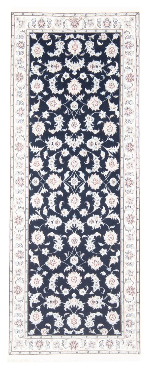Läufer Perser - Nain - Royal - 197 x 80 cm - dunkelblau
