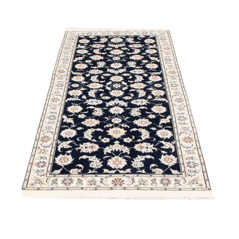 Läufer Perser - Nain - Royal - 197 x 80 cm - dunkelblau
