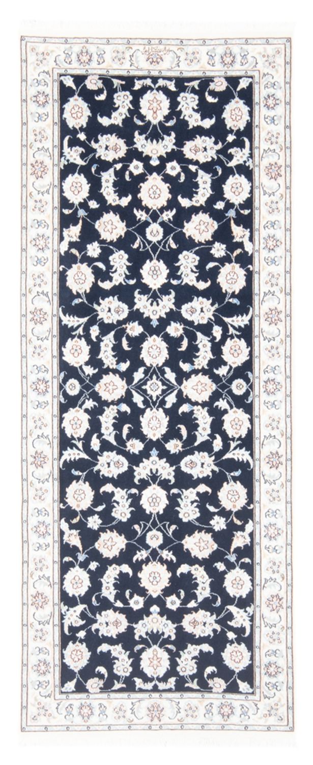 Läufer Perser - Nain - Royal - 194 x 80 cm - dunkelblau