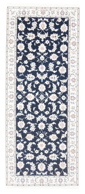 Läufer Perser - Nain - Royal - 204 x 82 cm - dunkelblau