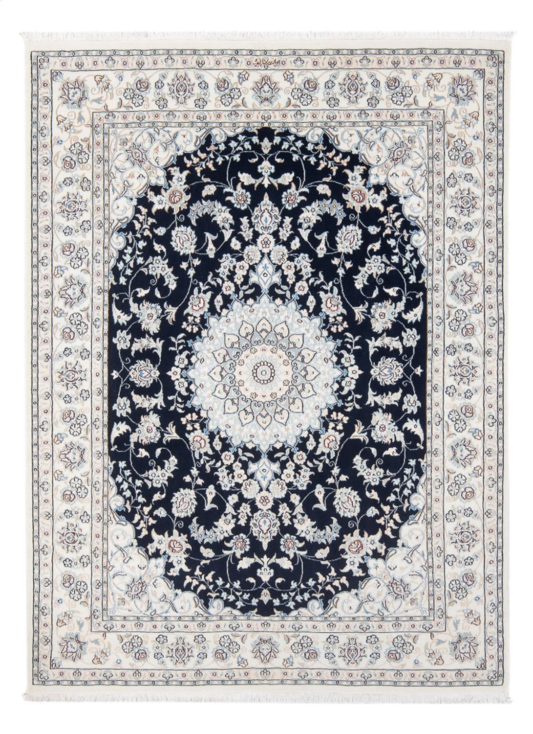 Perserteppich - Nain - Premium - 199 x 150 cm - dunkelblau