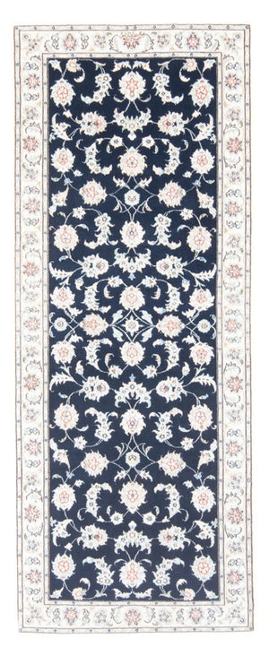 Läufer Perser - Nain - Royal - 203 x 80 cm - dunkelblau