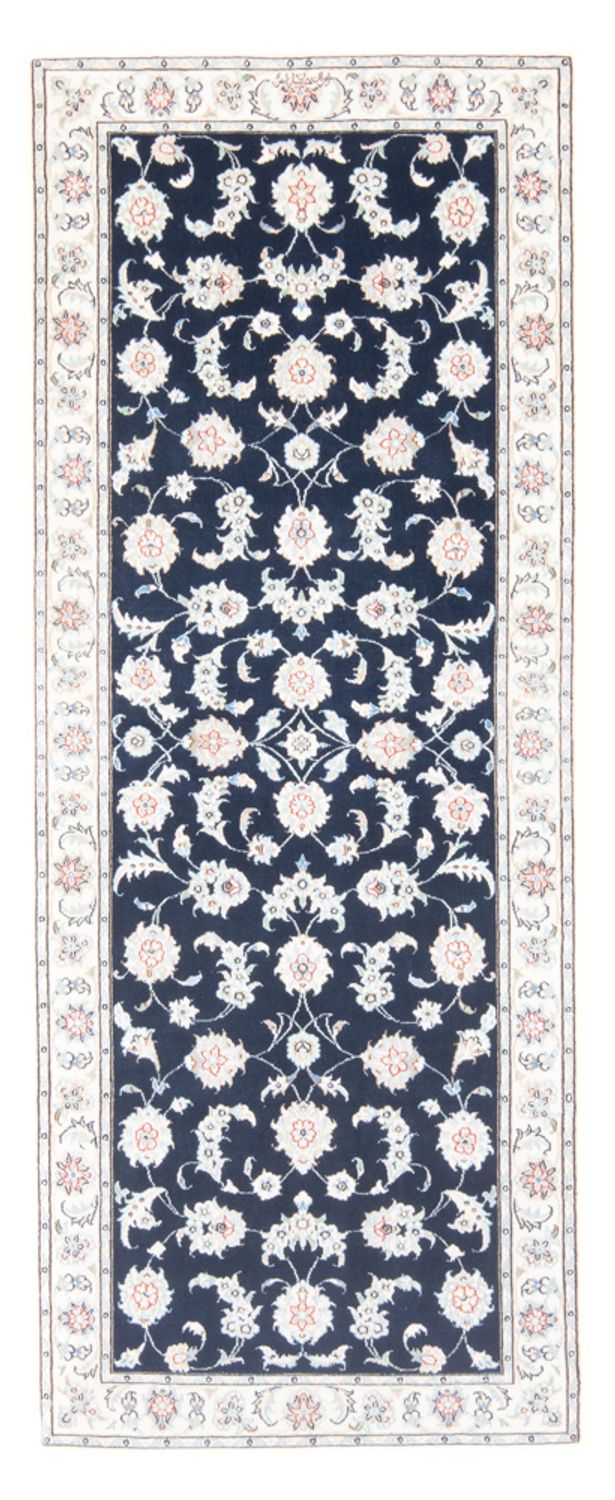 Läufer Perser - Nain - Royal - 203 x 80 cm - dunkelblau