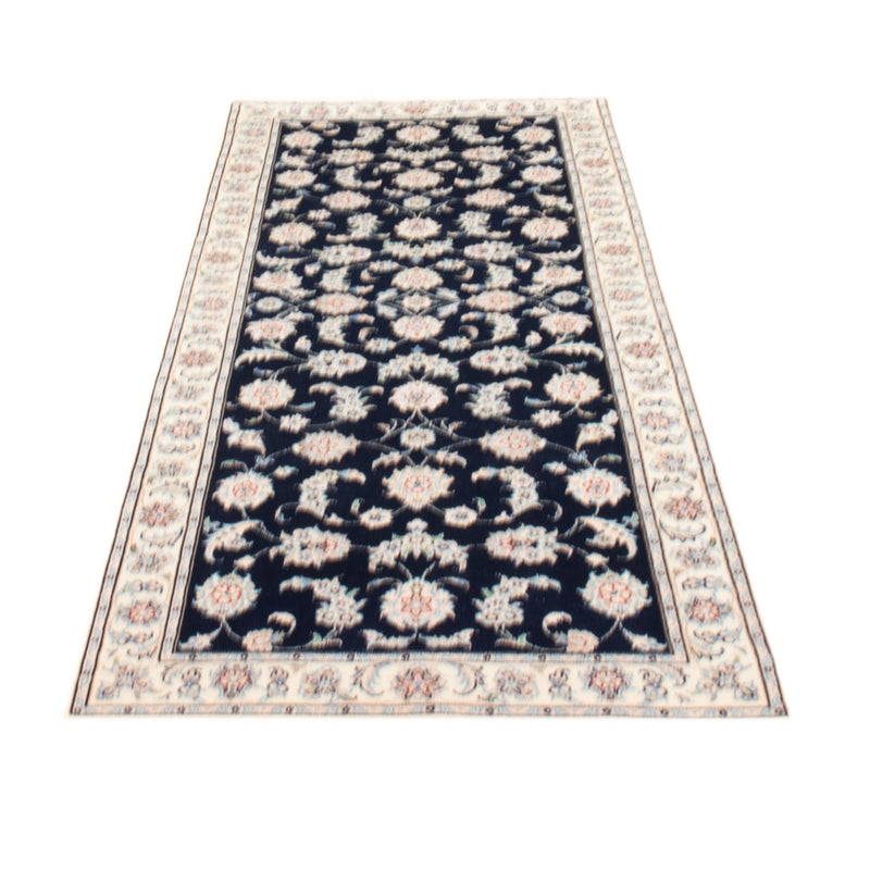 Läufer Perser - Nain - Royal - 203 x 80 cm - dunkelblau