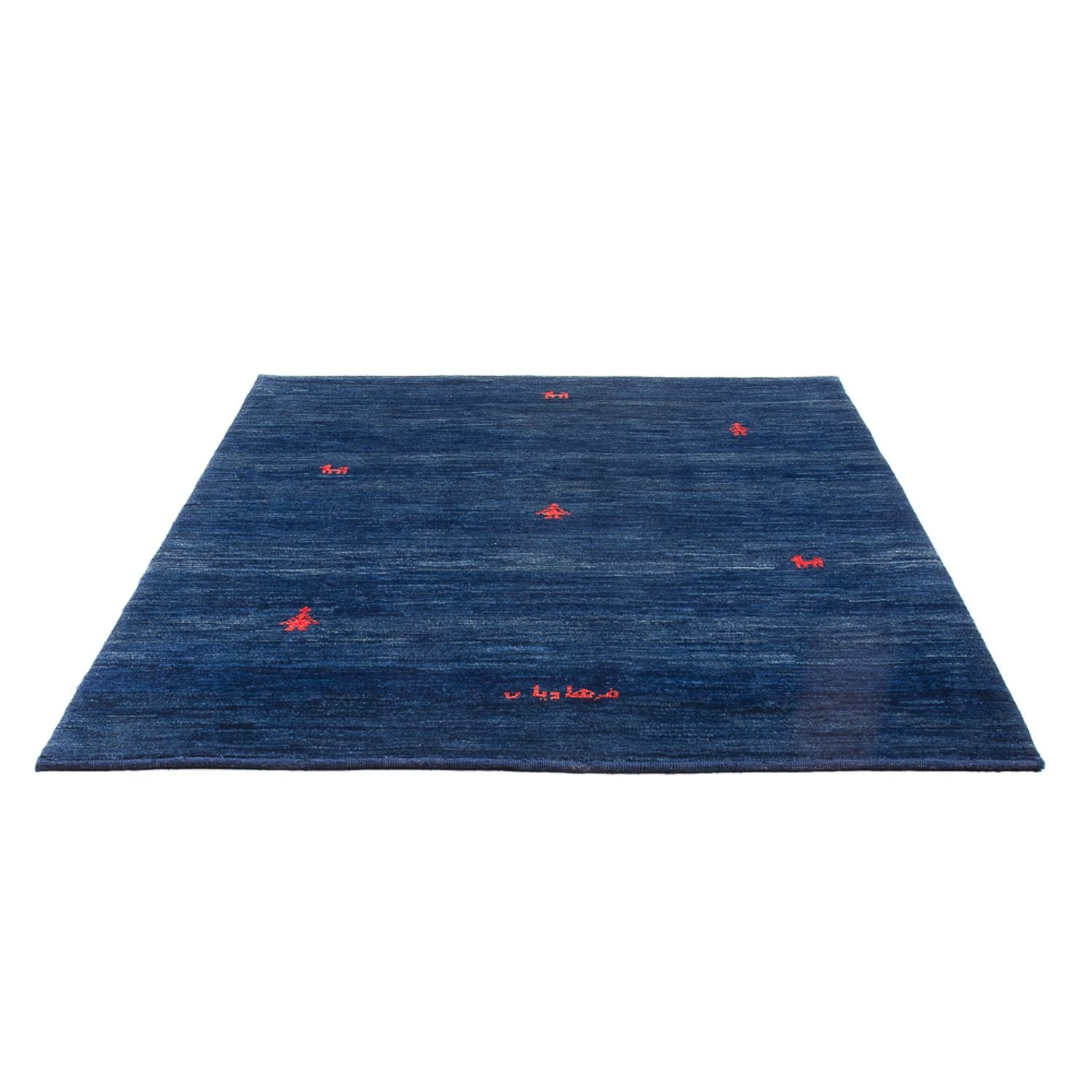 Gabbeh Teppich - Perser - 190 x 150 cm - dunkelblau