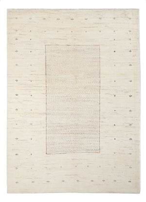 Gabbeh Teppich - Perser - 192 x 140 cm - silber