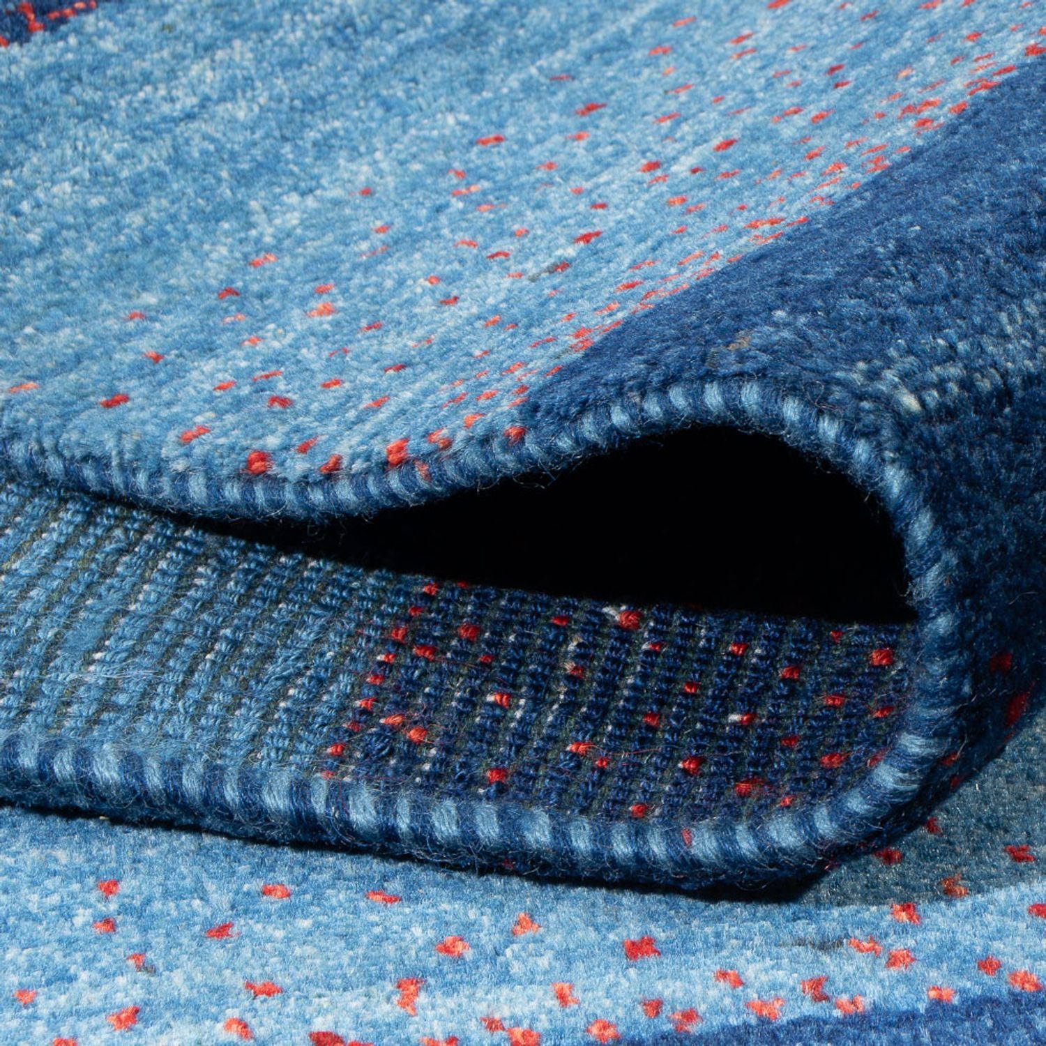 Gabbeh Teppich - Perser - 200 x 140 cm - dunkelblau