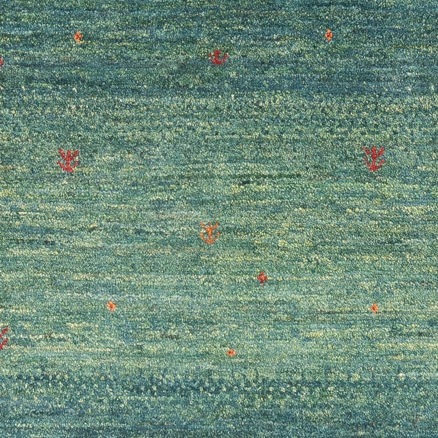 Gabbeh Teppich - Perser - 152 x 100 cm - dunkelgrün