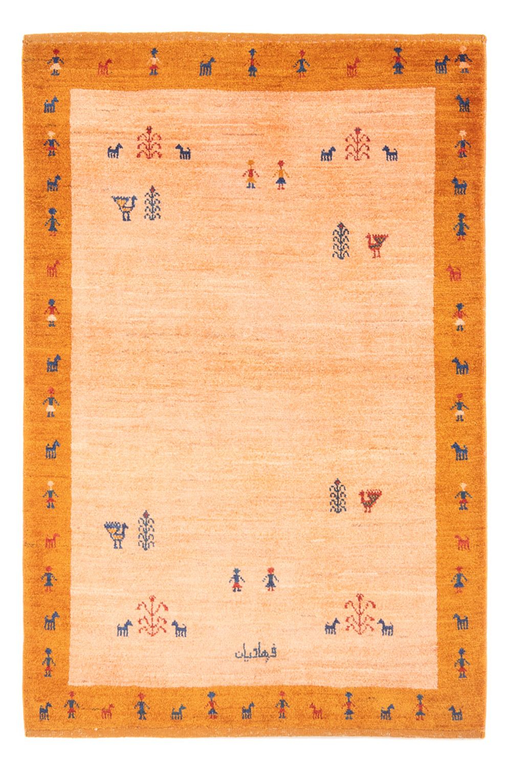Gabbeh Teppich - Perser - 149 x 99 cm - mehrfarbig