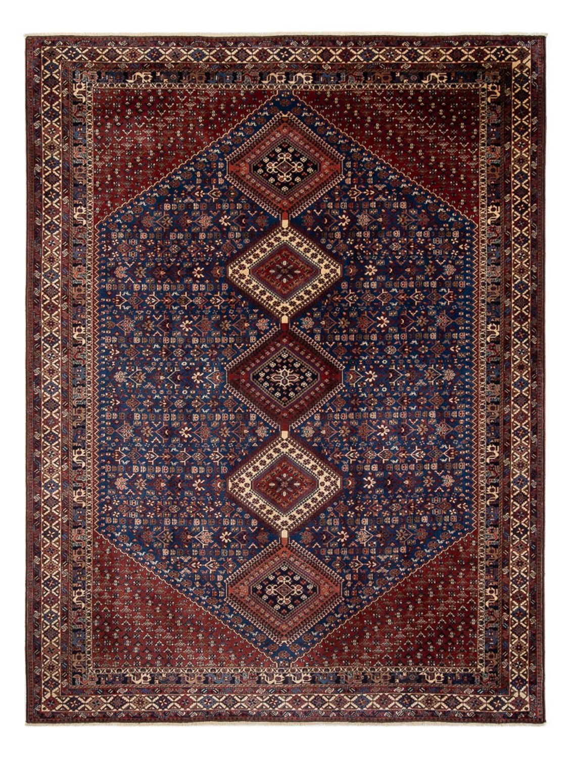 Perserteppich - Nomadic - 352 x 245 cm - dunkelblau