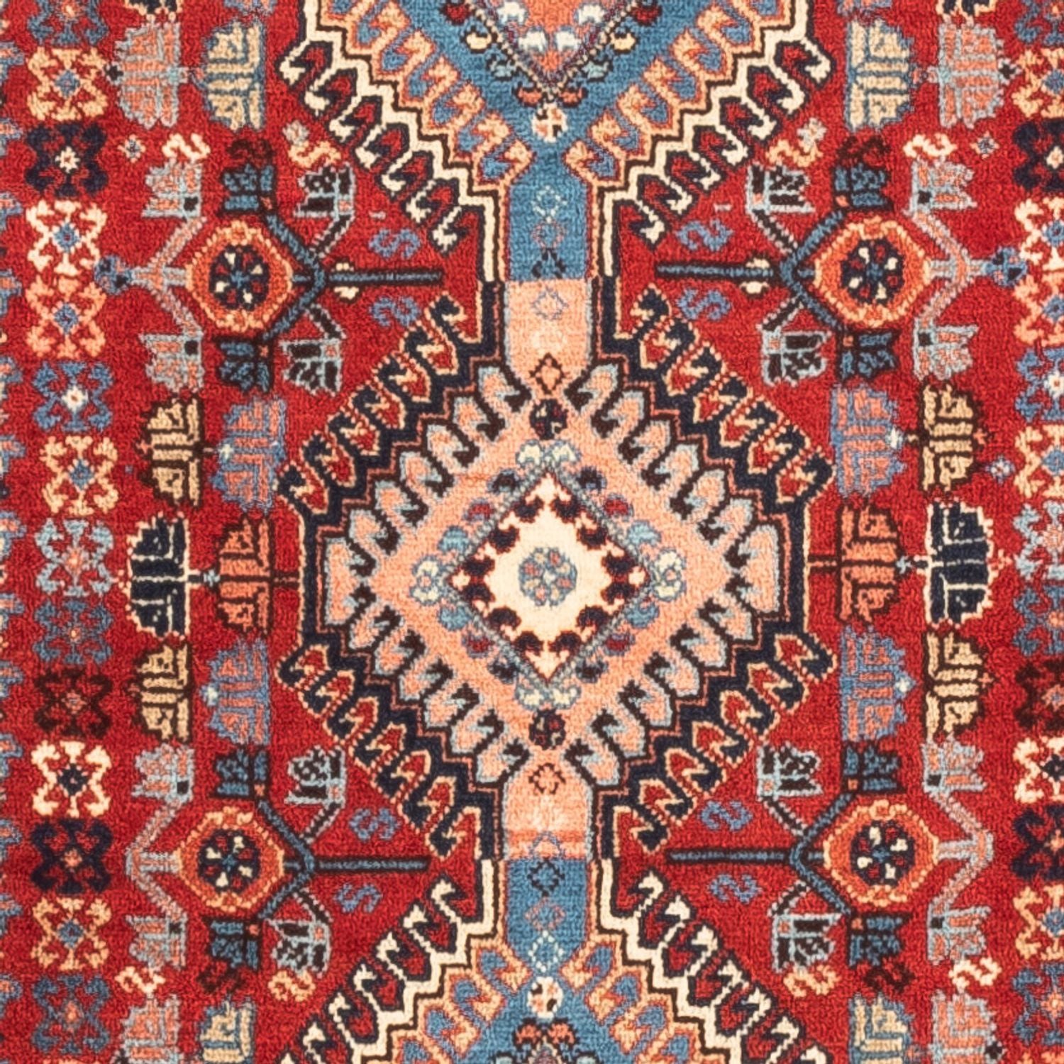 Perserteppich - Nomadic - 128 x 82 cm - rot