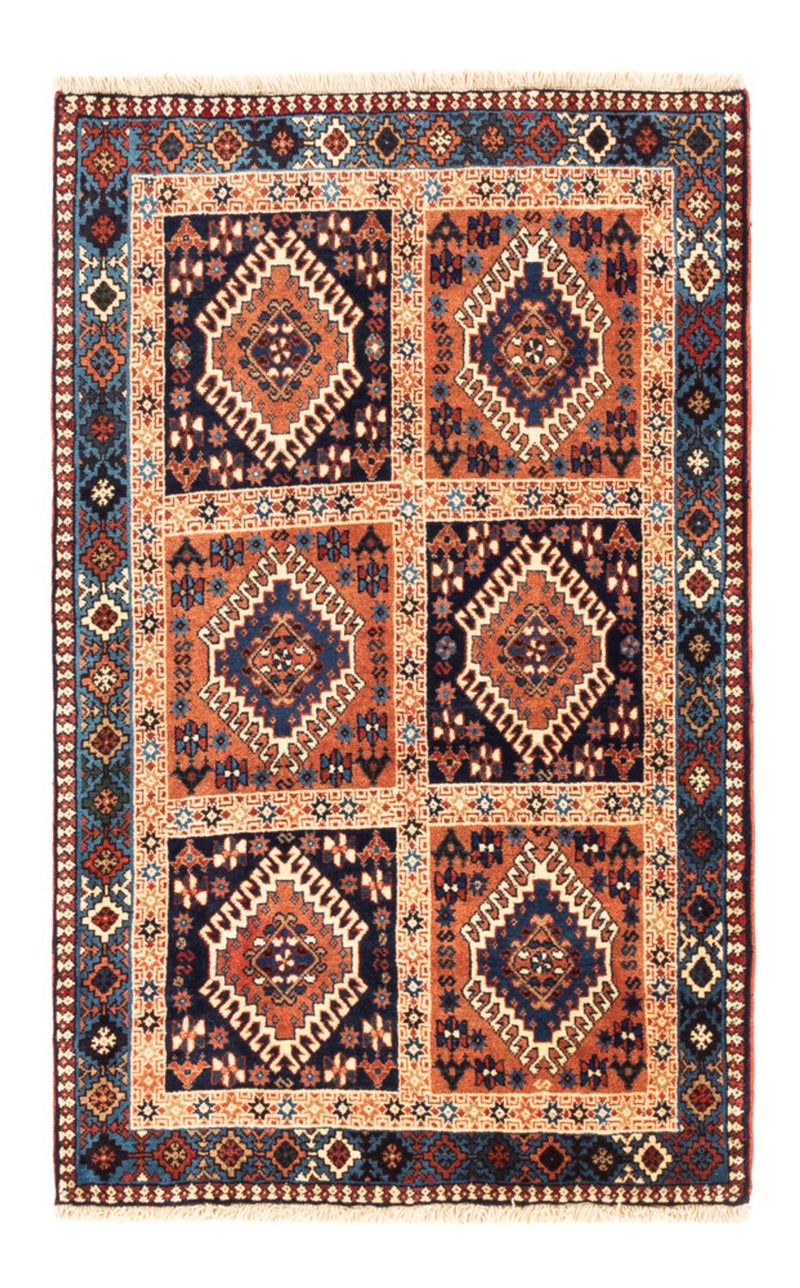 Perserteppich - Nomadic - 128 x 80 cm - mehrfarbig