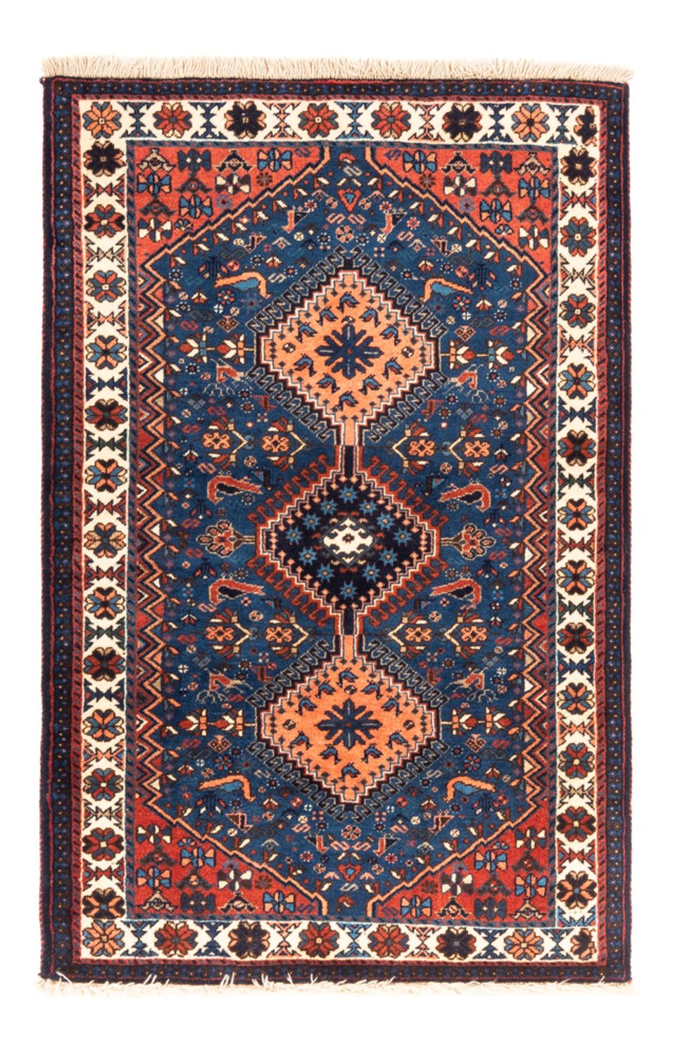 Perserteppich - Nomadic - 127 x 83 cm - blau