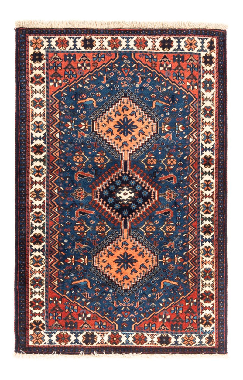 Perserteppich - Nomadic - 127 x 83 cm - blau