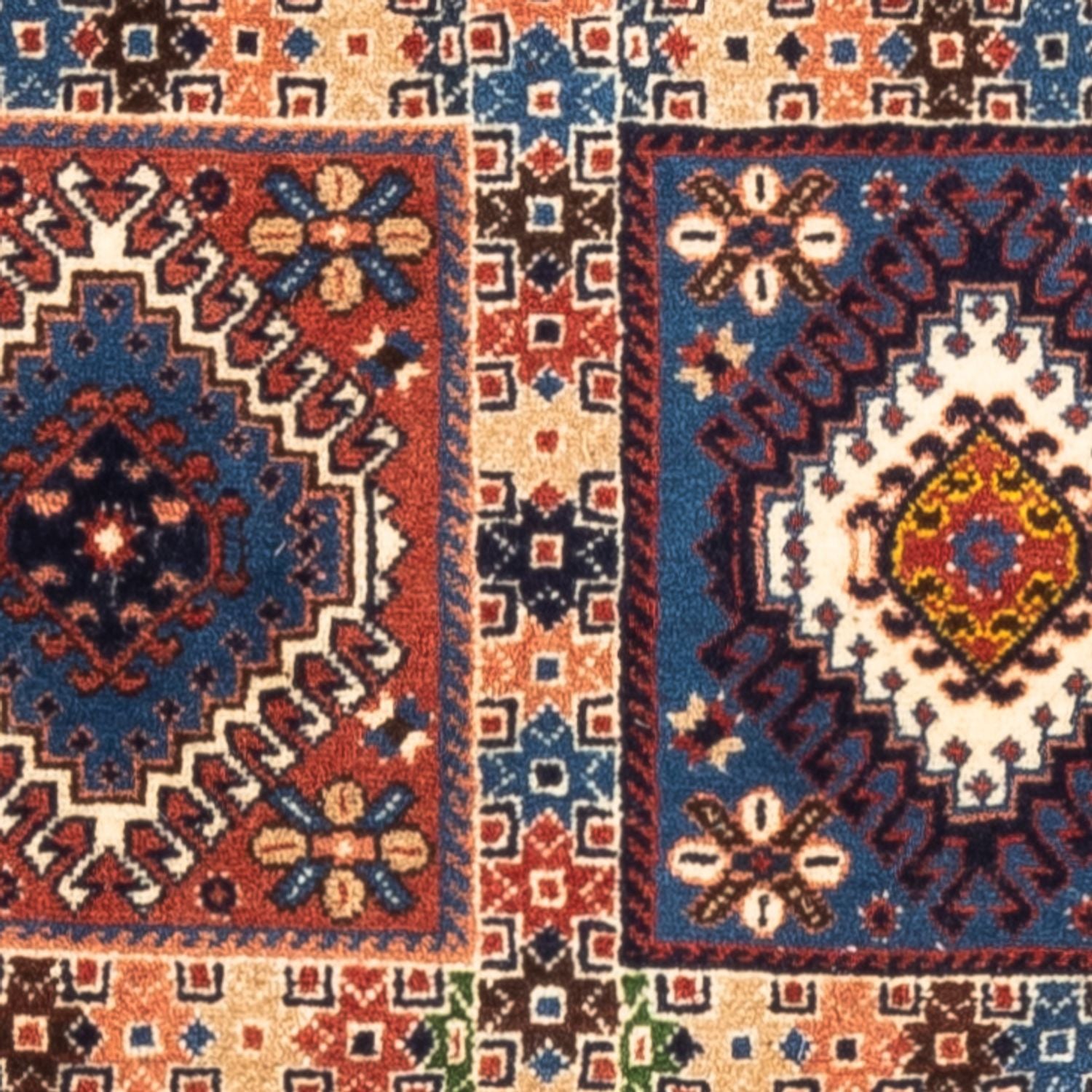 Perserteppich - Nomadic - 124 x 80 cm - mehrfarbig