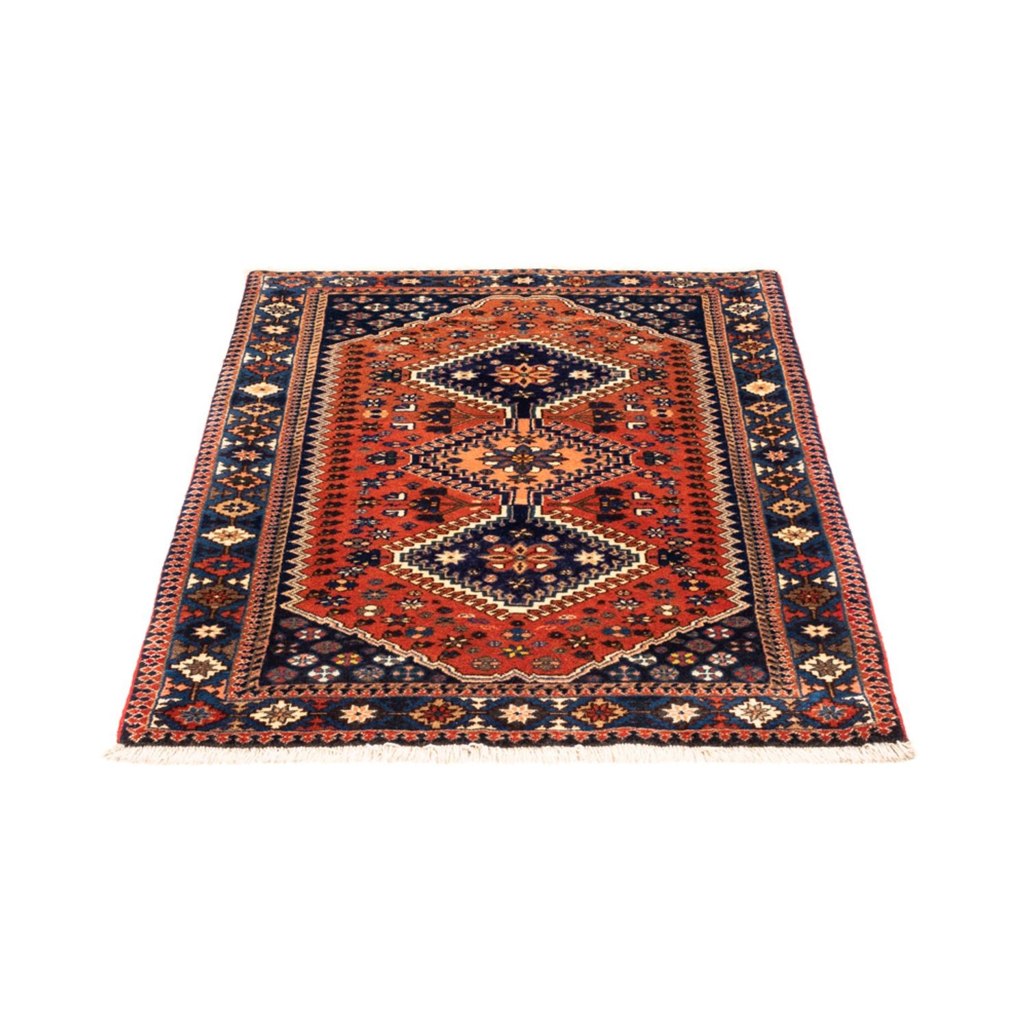 Perserteppich - Nomadic - 122 x 84 cm - rot