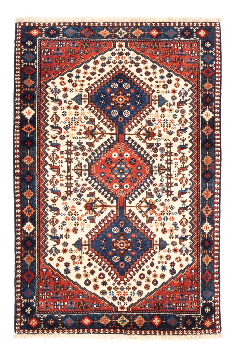 Perserteppich - Nomadic - 128 x 85 cm - creme