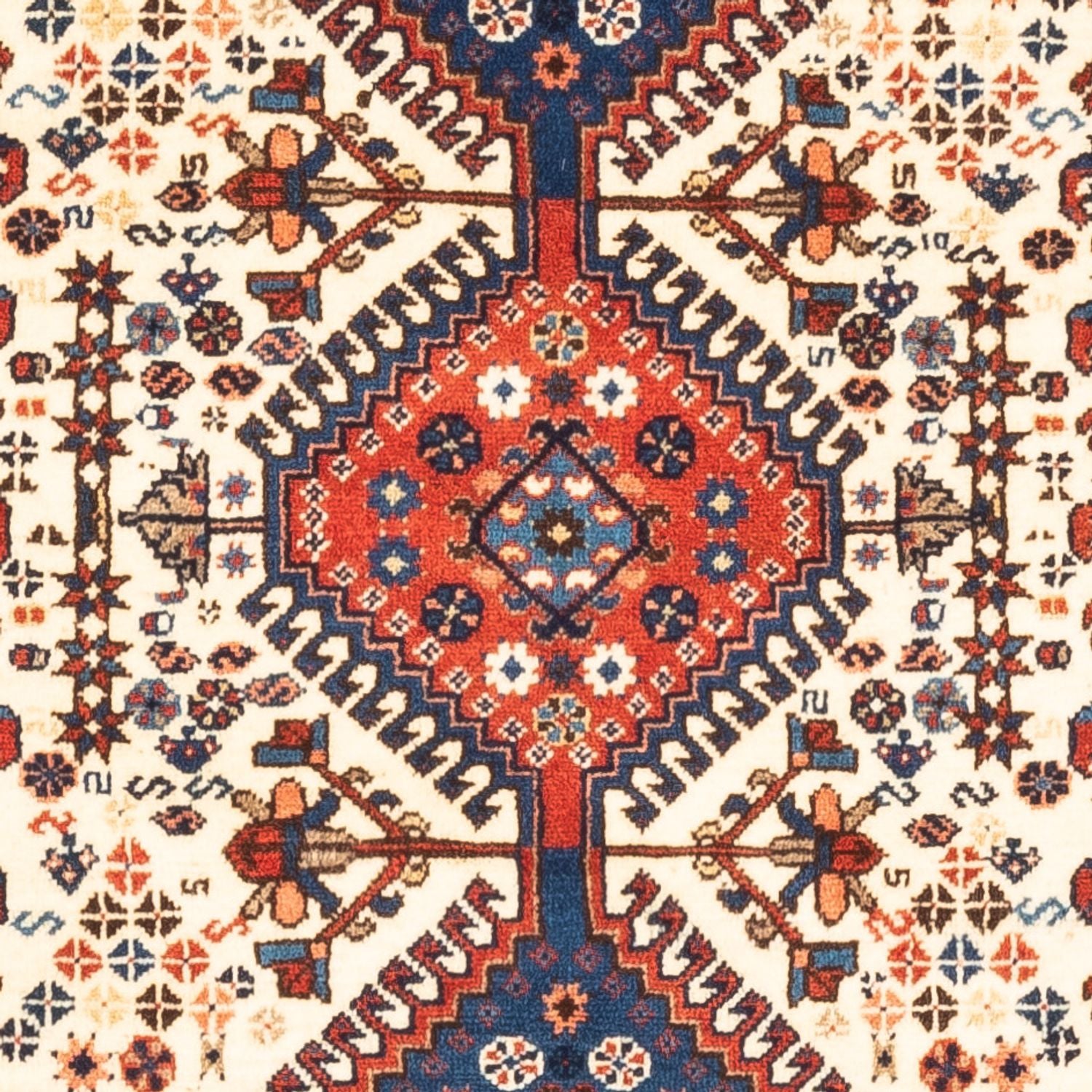 Perserteppich - Nomadic - 128 x 85 cm - creme