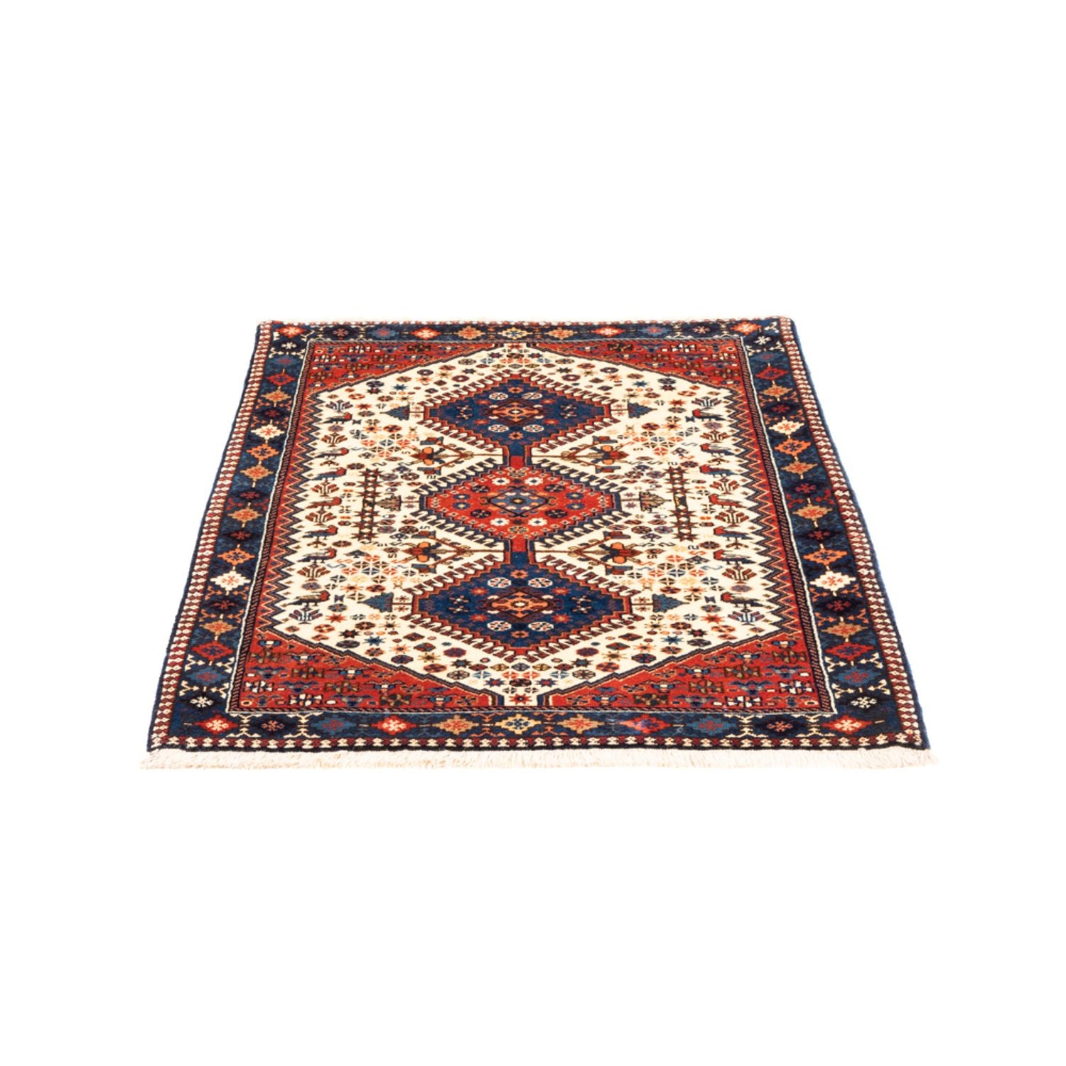 Perserteppich - Nomadic - 128 x 85 cm - creme