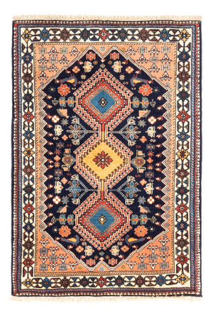 Perserteppich - Nomadic - 120 x 84 cm - dunkelblau