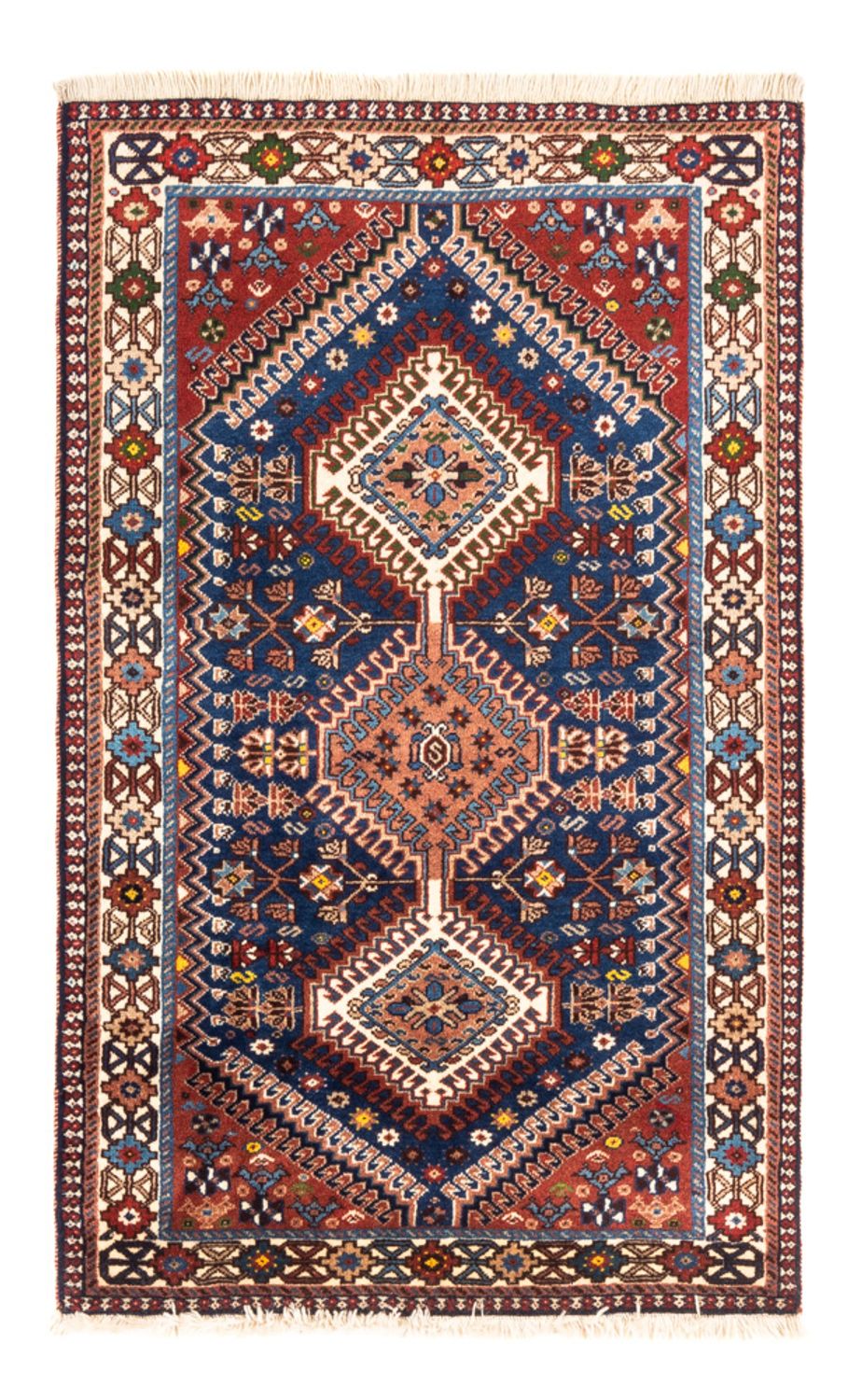 Perserteppich - Nomadic - 133 x 82 cm - dunkelblau