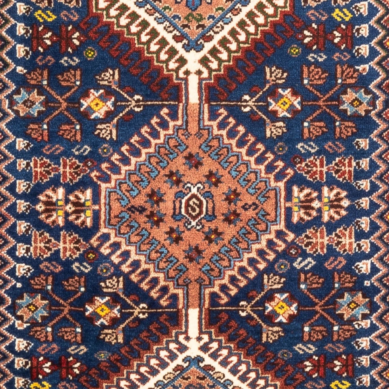 Perserteppich - Nomadic - 133 x 82 cm - dunkelblau