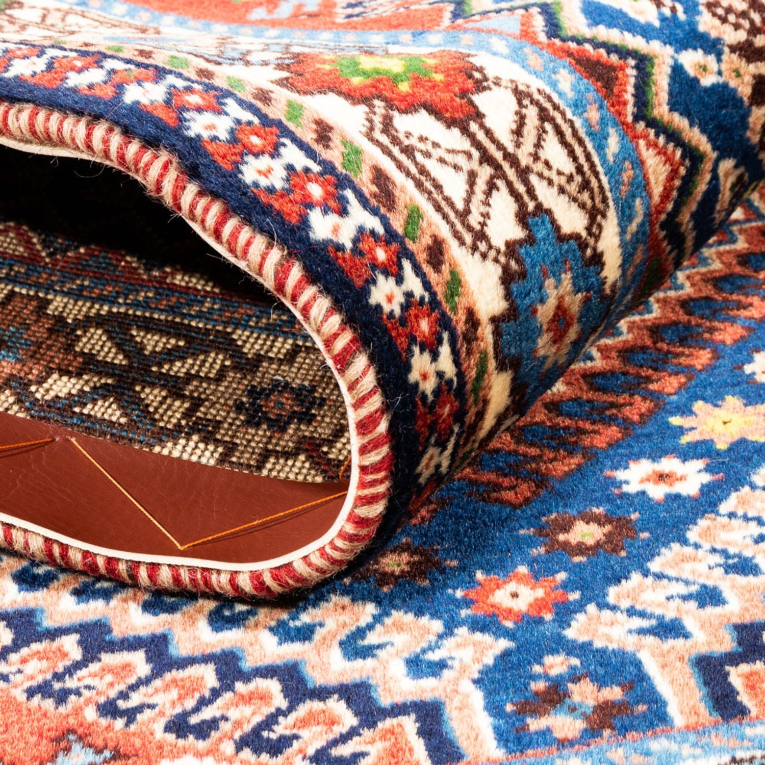 Perserteppich - Nomadic - 133 x 82 cm - dunkelblau