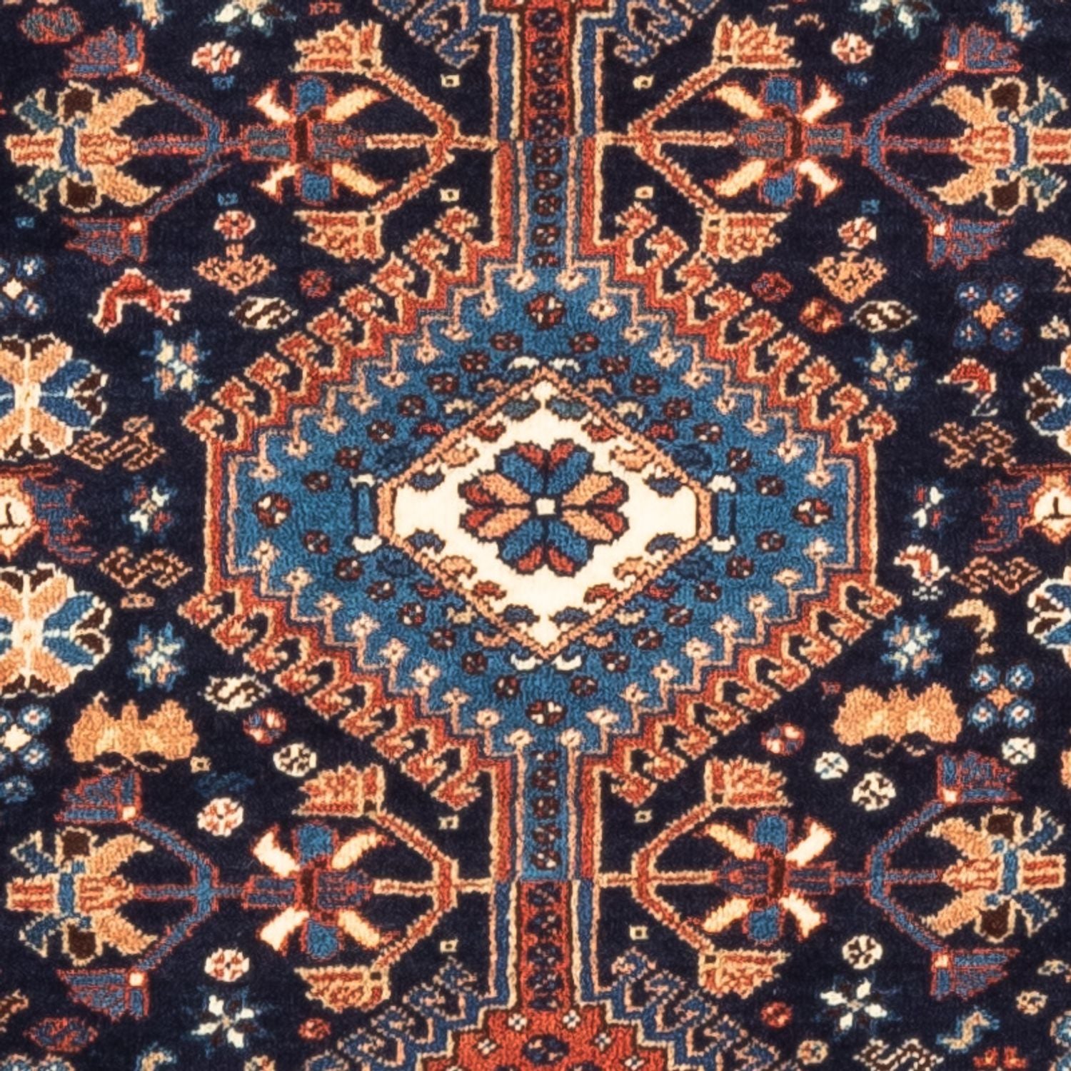 Perserteppich - Nomadic - 125 x 83 cm - dunkelblau