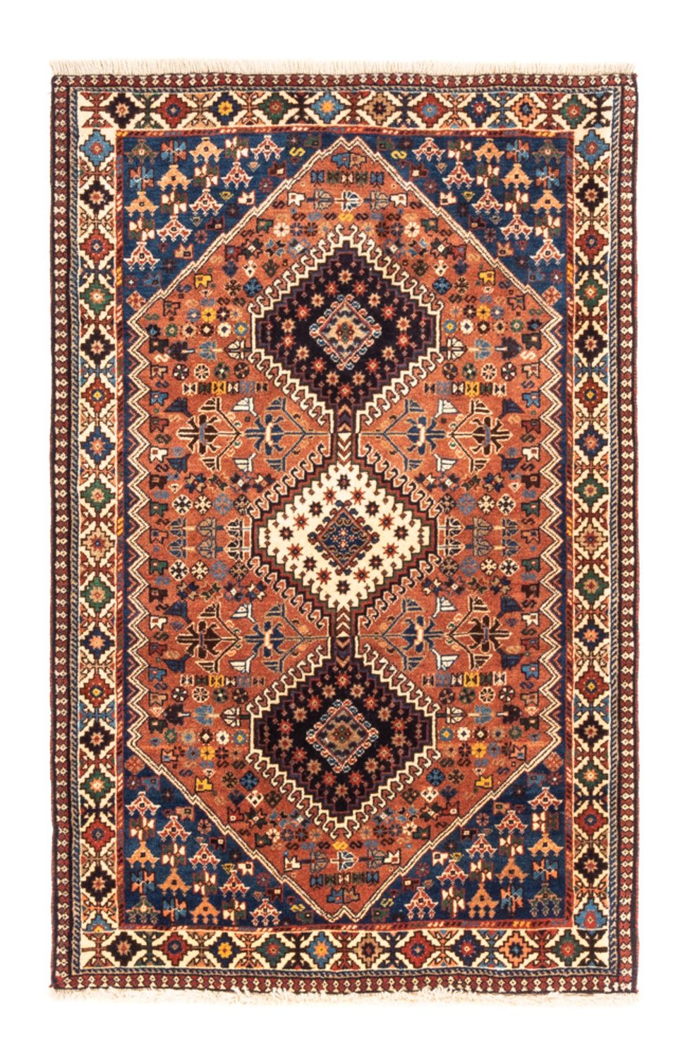 Perserteppich - Nomadic - 127 x 84 cm - rot