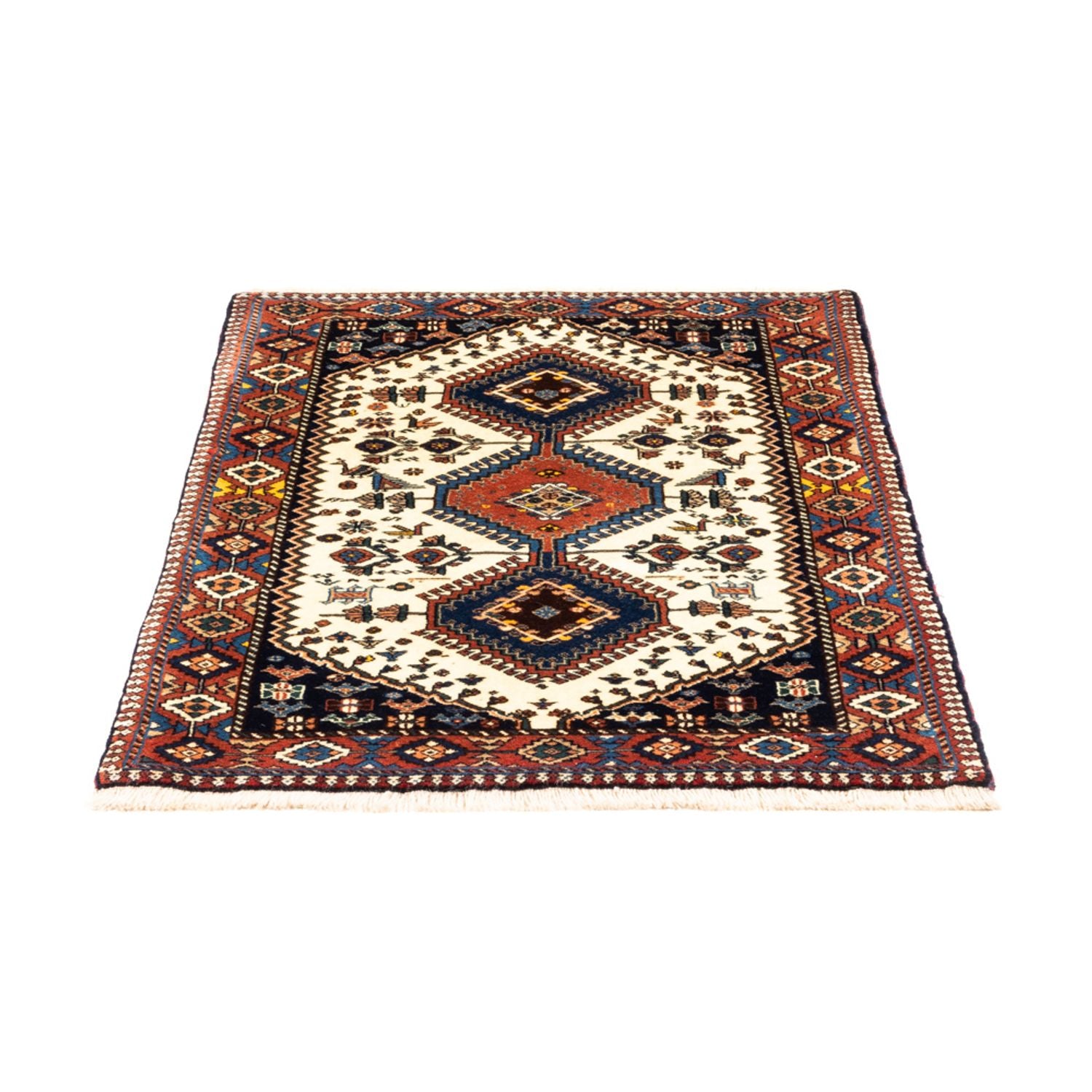 Perserteppich - Nomadic - 130 x 80 cm - creme