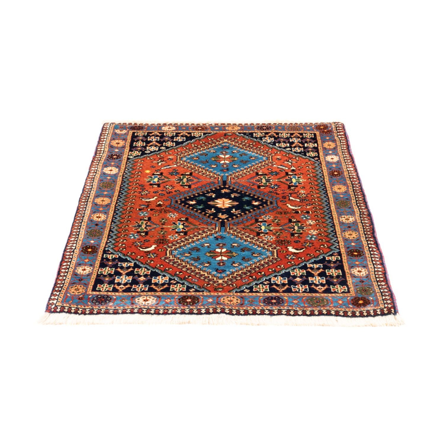 Perserteppich - Nomadic - 123 x 84 cm - rot