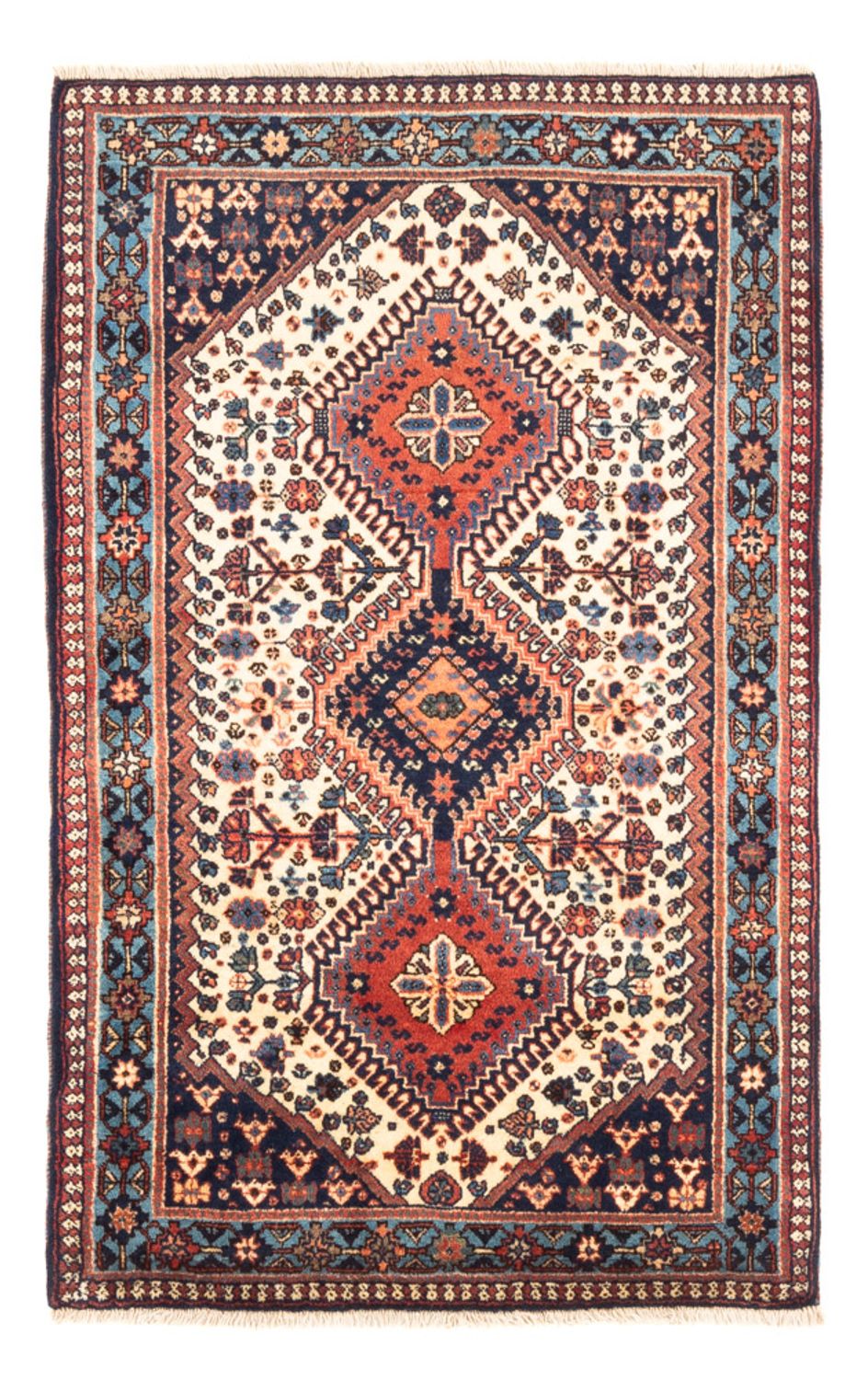 Perserteppich - Nomadic - 128 x 82 cm - creme