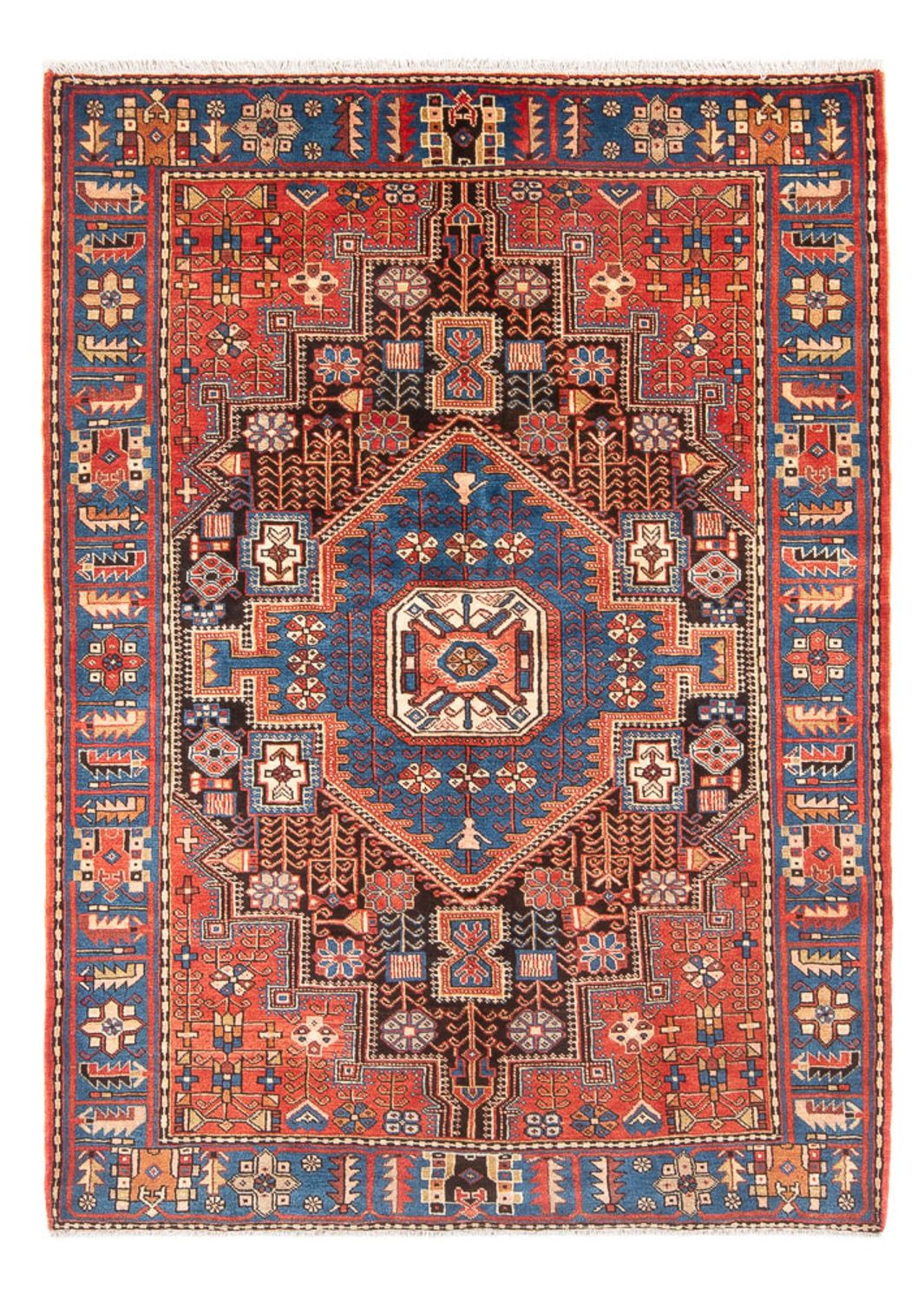 Perserteppich - Nomadic - 202 x 150 cm - blau