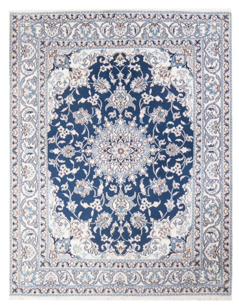 Perserteppich - Nain - Royal - 192 x 148 cm - dunkelblau